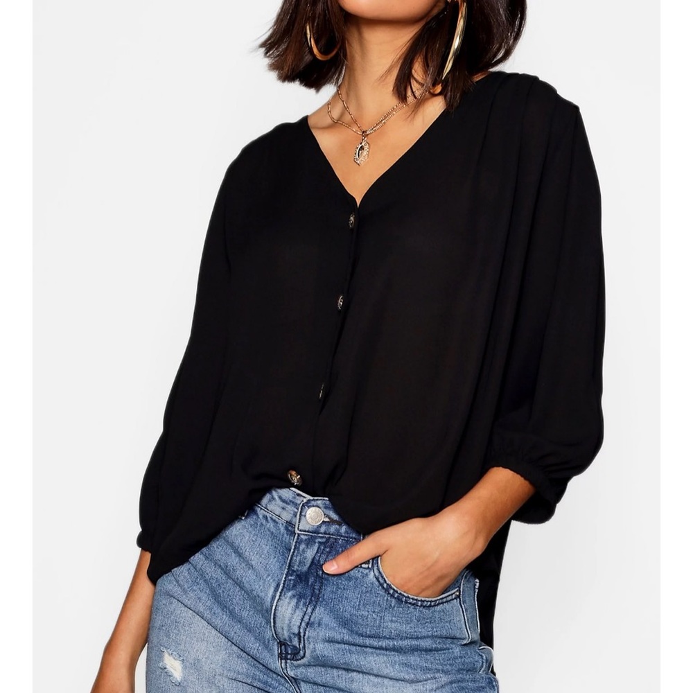 Button Through Blouse